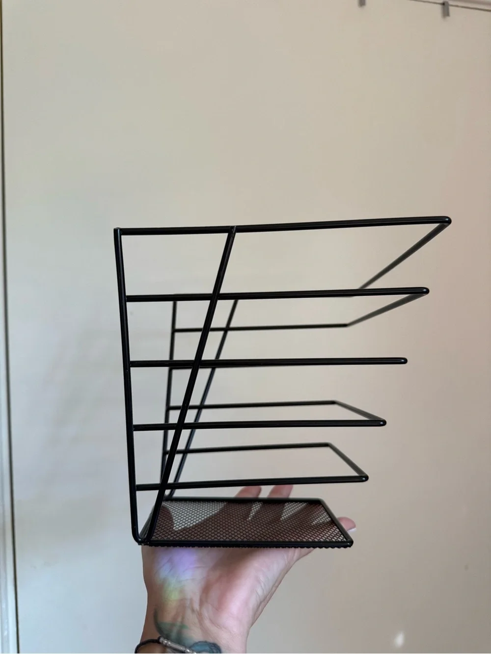 Black Metal Wall File Organizer - Brand